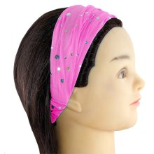 Haarband rosa mit Pailletten