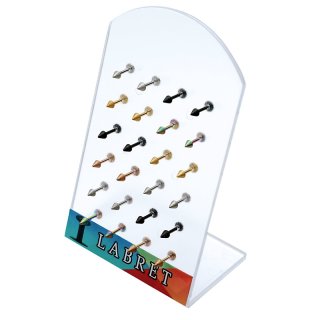 Display mit Labrets