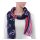 maloo Scarf, blue / red
