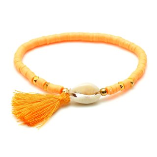 Armband "Muschel", Farbe: orange