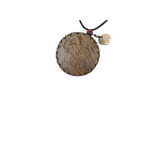 Kokosholztäschchen "Elefant", Ø 8 cm
