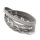 Wickelarmband Anker mit Glitzer, grau