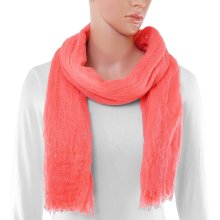 maloo Scarf with stones, coral
