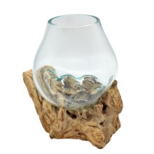 Wurzel mit Glas, ca. 15 - 20 cm