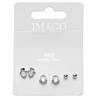 3 pairs Stud earrings