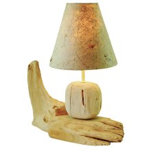 Lamp on rootl, ca. 40 cm high, E14