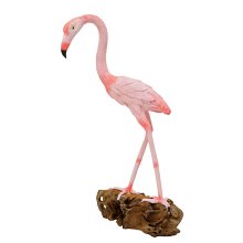 Flamingo auf Wurzel, ca.33 cm