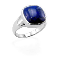 Ring, Silber mit Lapislazuli, Höhe: 16 mm, U 55 mm