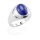 Ring, Silber mit Lapislazuli, Höhe 15 mm, U 55 mm