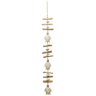 wind chimes "turtle", large, white, ca. 100 cm