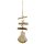 wind chimes "shell", small, white, ca. 35 - 40 cm