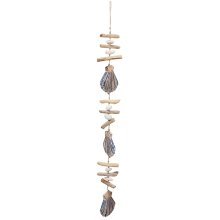 wind chimes "shell", large, blue, ca. 100 cm
