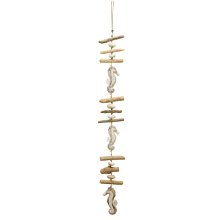 wind chimes "seahorse", large, white, ca. 100 cm