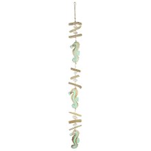 wind chimes "seahorse", large, mint, ca. 100 cm