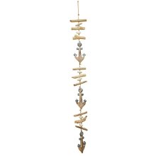 wind chimes "anchor", large, blue, ca. 100 cm