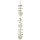 wind chimes "love", large, carved, white, ca. 100 cm