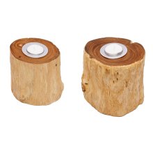 Teelichthalter aus Holz in verschiedenen Größen