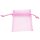 Organzabeutel, 6er-Pack, 7 x 10 cm, pink