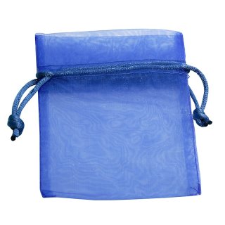 Organzabeutel, 6er-Pack, 7 x 10 cm, marineblau