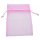 Organzabeutel, 6er-Pack, 10 x 15 cm, pink