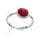 Ring aus Silber mit Schaumkoralle, in verschiedenen Größen