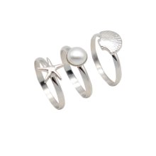 Ring - Set aus 3 Ringen silber Baltic Collection