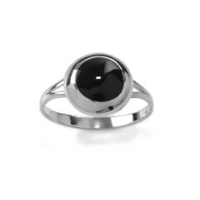 Ring "Black Resin", 925 Silber, Ø 12 mm,...