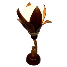 Lamp blossom with 8 Coconut palm leaves