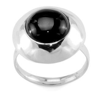 Ring, Silber mit Black-Resin, Ø 20 mm, in verschiedenen Größen