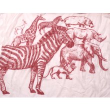 Schal Afrika Motiv, versch. Farben, 15% Cotton; 85%Polyester, 70 x 180 cm