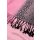Schal "Jaquard", rosa-schwarz, 70 x 180 cm, 55% Viskose, 45% Polyester