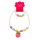 childrens jewelery set "strawberry", necklace and bracelet