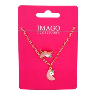 Kinderschmuck-Set Kette und Ring Einhorn