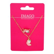 Kinderschmuck-Set Kette und Ring Einhorn