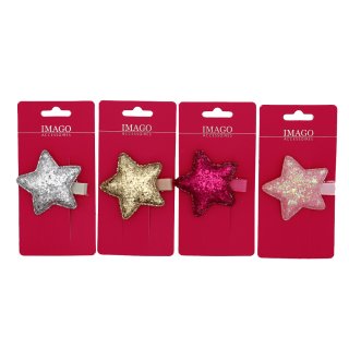 Hair clips star, sorted by color