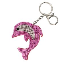 Schlüsselanhänger Delfin - rosa