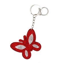Keychain butterfly - red