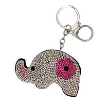 Schlüsselanhänger Elefant - rosa