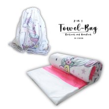 Towel-Bag unicorn, 70 cm x 150 cm