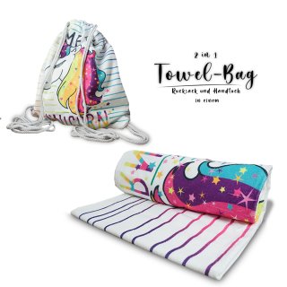 Towel-Bag unicorn, 70 cm x 150 cm