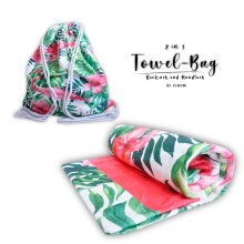 Towel-Bag "flamingo", 70 cm x 150 cm