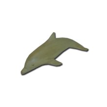 Delfin, schwimmend, Hibiskusholz, 10 cm