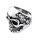 Edelstahlring "Skull", Höhe: 30 mm, in 5 Größen