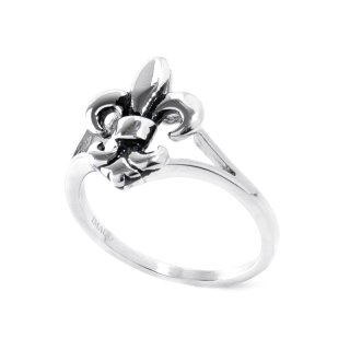 Edelstahlring "Lilie" Höhe: 16 mm, U: 65 mm