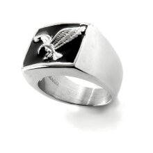 Edelstahlring "Adler", Höhe: 16 mm, in 6...