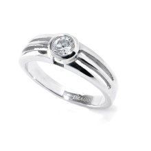 Edelstahlring "Crystal", Höhe: 6 mm, U: 55 mm