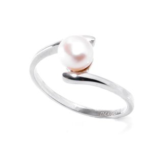 Edelstahlring "Perle", Höhe: 10 mm, U: 57 mm