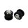 Ear Plug Acryl "Skull" schwarz/weiß, verschiedene Größen