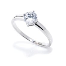 Edelstahlring "Crystal", Höhe: 6 mm, U: 57 mm