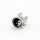 Ear Plug "Yin Yang" aus Edelstahl und Glas,  Ø 8 mm
